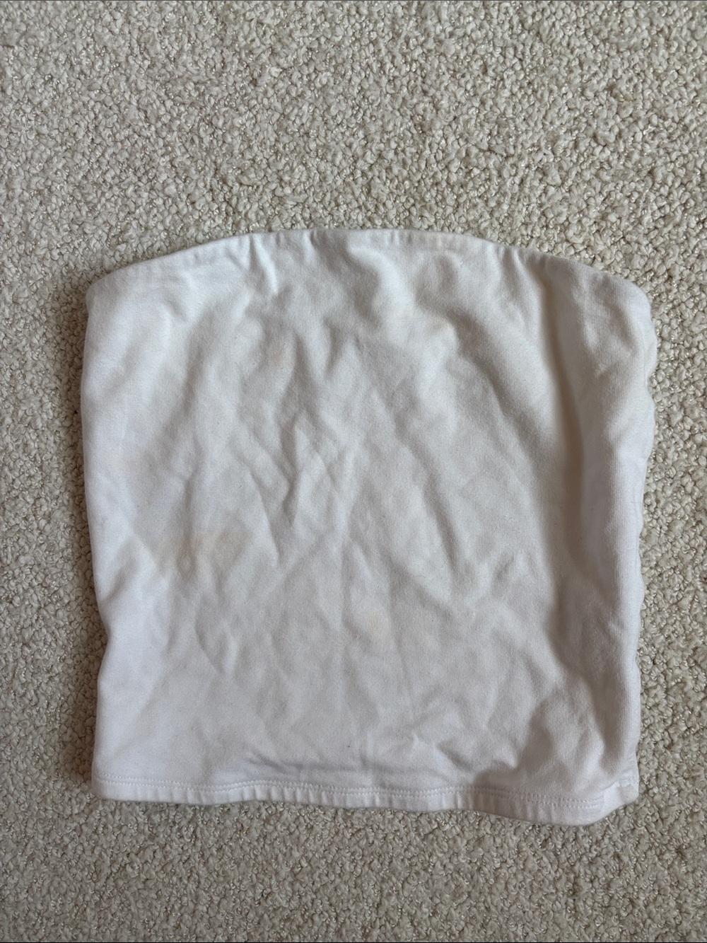 Garage White Strapless Tube Top